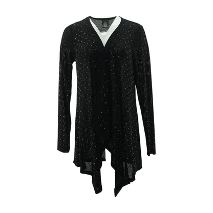 Black Solid Cardigan Sweater