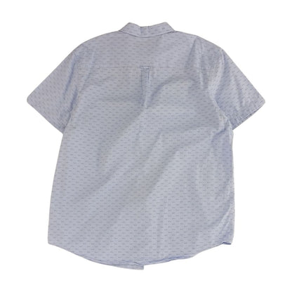 Blue Misc Short Sleeve Button Down