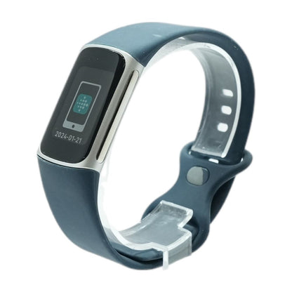 Charge 5 Silver Activity Tracker Blue Band L