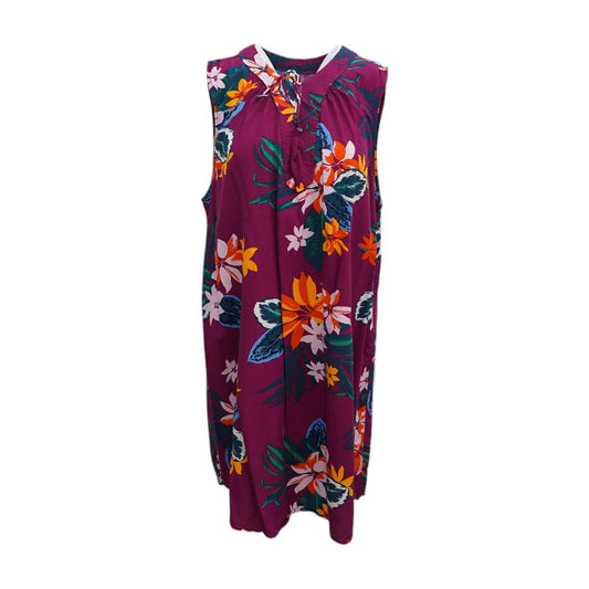 Multi Tropical Midi Dress