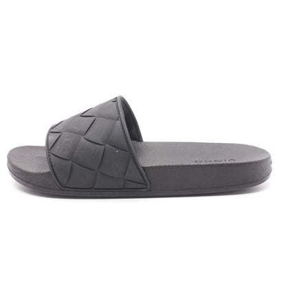 Black Athletic Slide Sneaker