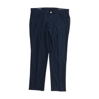 Navy Solid Dress Pants