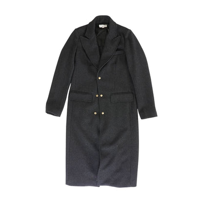 Charcoal Solid Topcoat Coat