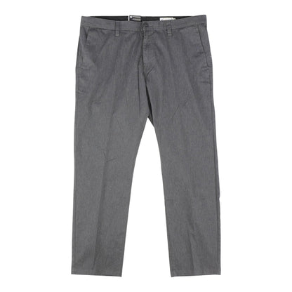 Gray Solid Chino Pants