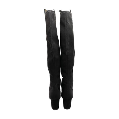 5050 Suede Over-The-Knee Boots in Black