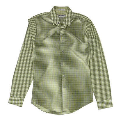 Green Check Long Sleeve Button Down