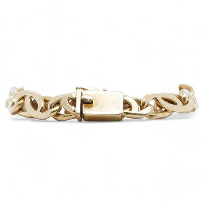 18K Gold Interlock Link Bracelet