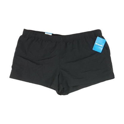 Black Solid Active Shorts