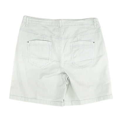 Blue Solid Chino Shorts