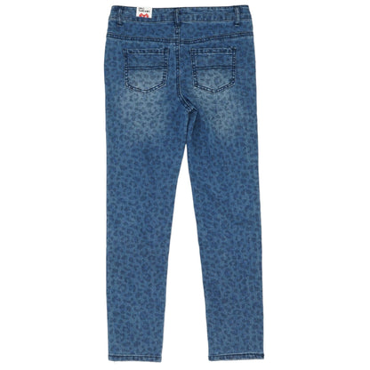 Blue Animal Print Jeans