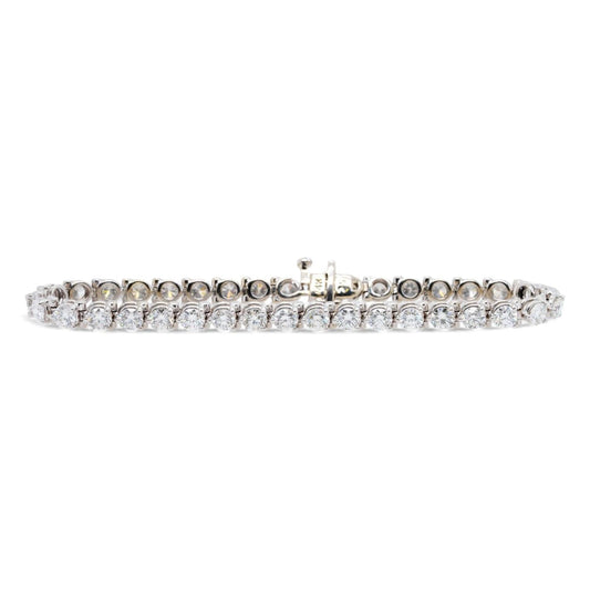 14K White Gold Diamond Tennis Bracelet