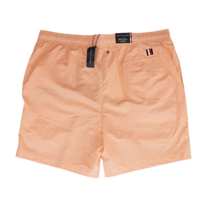 Peach Color Block Swim Shorts