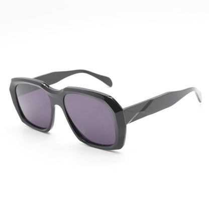 Black XXL Geometric Square Sunglasses