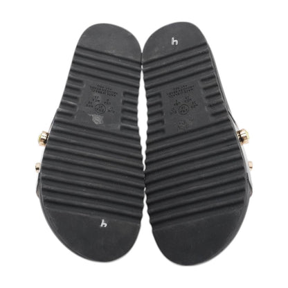 Black Casual Slide Sandals