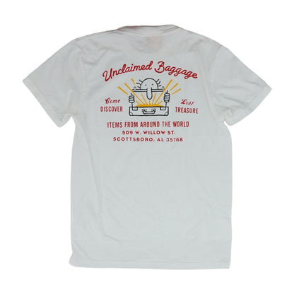 White Unclaimed Baggage Pocket T-Shirt