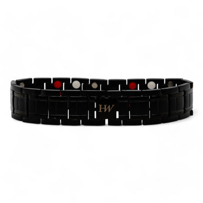 Black Stainless Steel Electromagnetic Link Bracelet