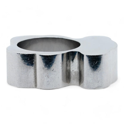 Silver Tone Bear Motif Band