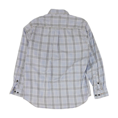 Blue Plaid Long Sleeve Button Down