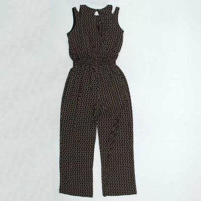 Black Geometric Jumpsuit