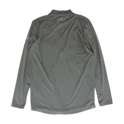 Gray Solid 1/4 Zip Pullover