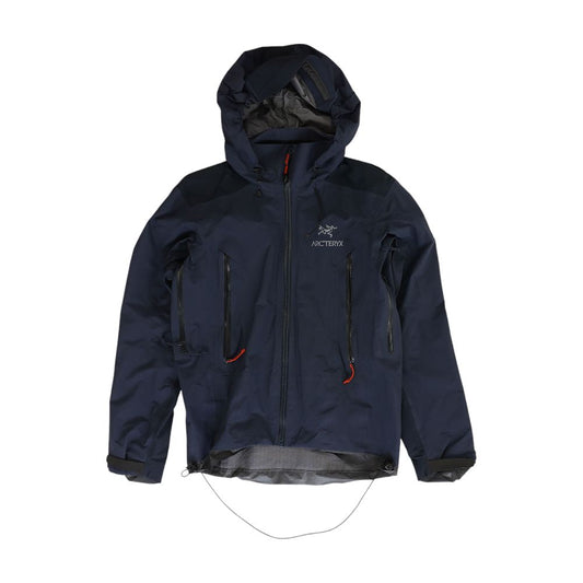 Navy Solid Rain Jacket