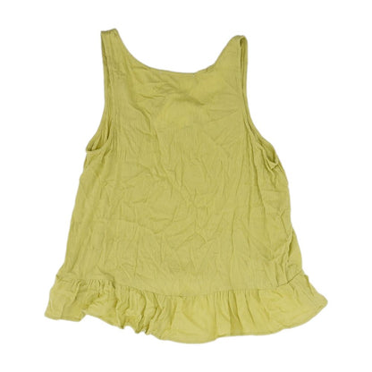 Green Solid Sleeveless Blouse