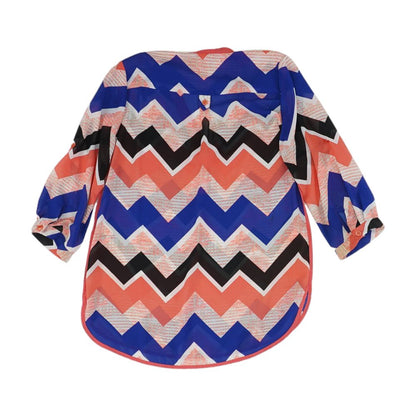 Multi Chevron 3/4 Sleeve Blouse