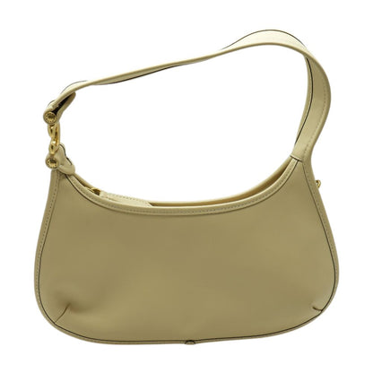 Beige Leather Shoulder Bag