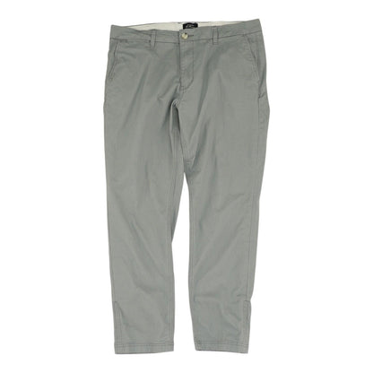 Gray Solid Chino Pants