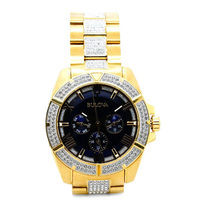 Men's Octava Crystal Collection Chronograph Stainless Steel Watch