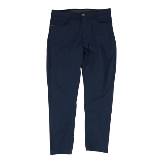 Navy Solid Five Pocket Pants