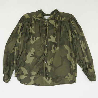 Green Camo Button Down