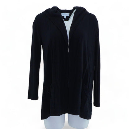 Black Solid Cardigan Sweater