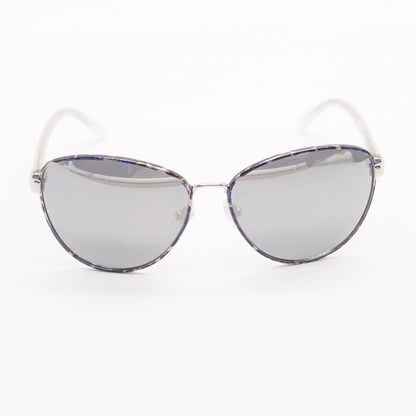 Peyton Black Round Mirrored Lens Sunglasses