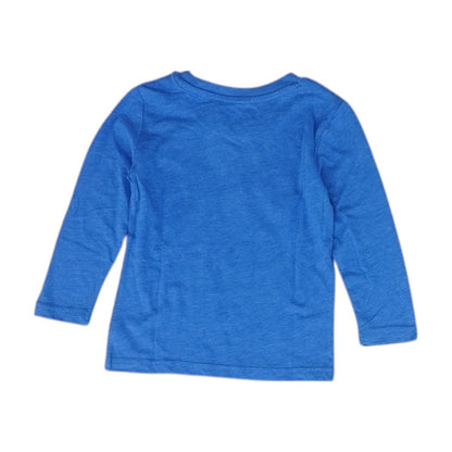 Blue Solid Crewneck T-Shirt