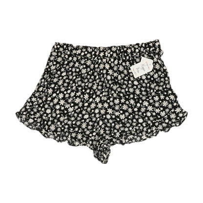 Black Floral Shorts