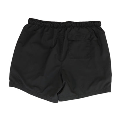 Black Solid Swim Shorts