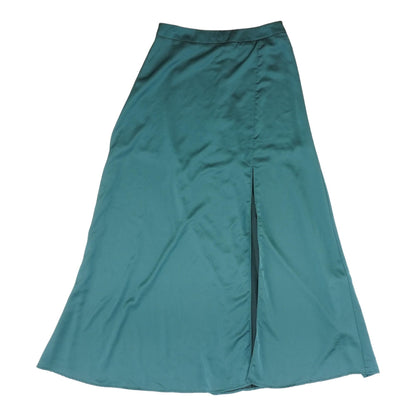 Teal Solid Maxi Skirt