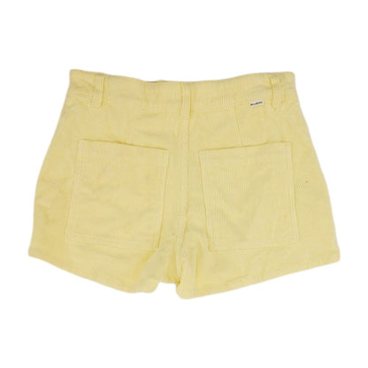 Yellow Solid Shorts