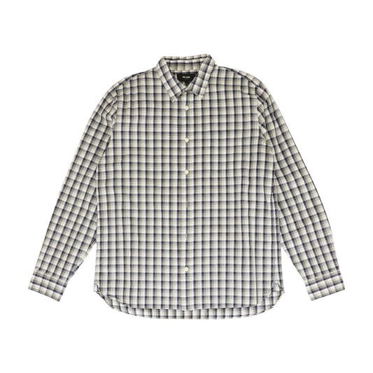 Gray Plaid Long Sleeve Button Down