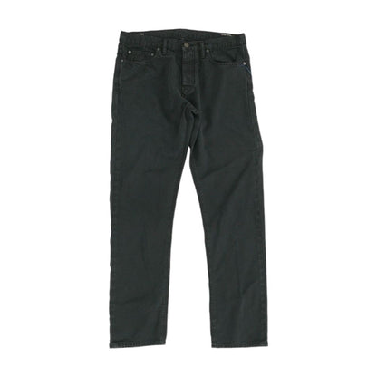 Black Solid Slim Jeans