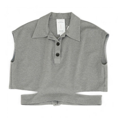 Gray Solid Pullover