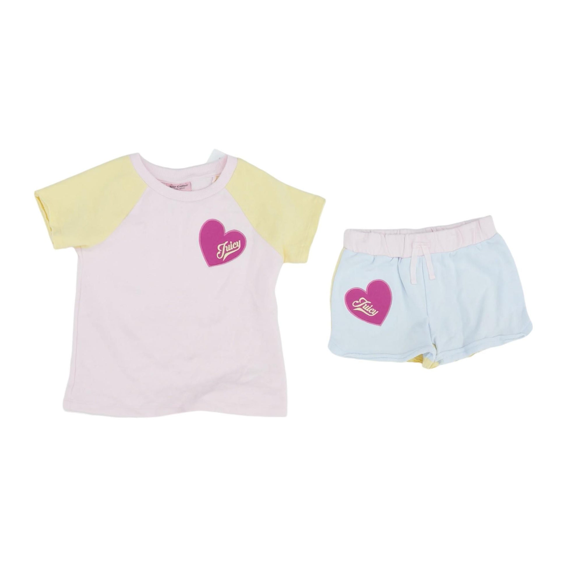 Juicy Couture Girls 4-6X 2 Piece Jog Set - 4 / Pink