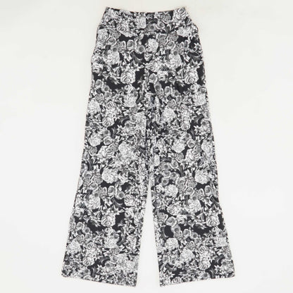 Black Floral Pants