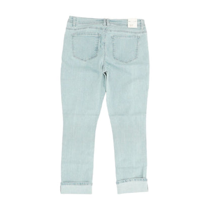 Blue Solid High Rise Jeans