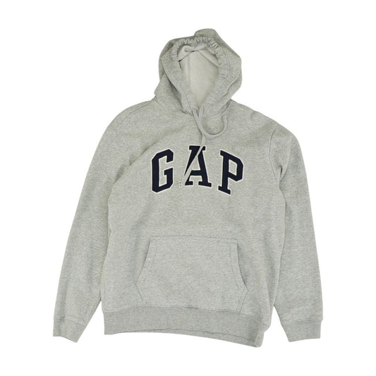 Gray Solid Hoodie Pullover