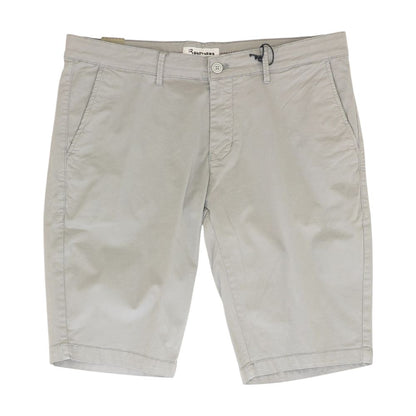 Gray Solid Chino Shorts