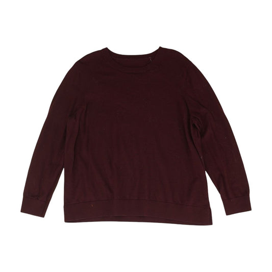 Maroon Solid Knit Top