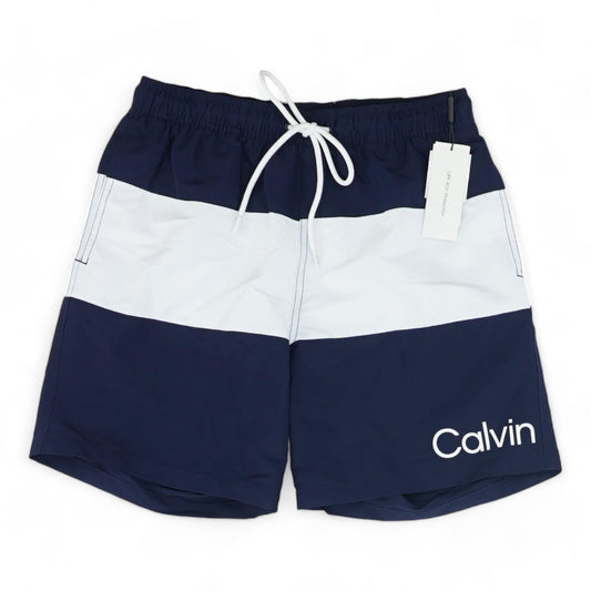 Navy Color Block Swim Shorts
