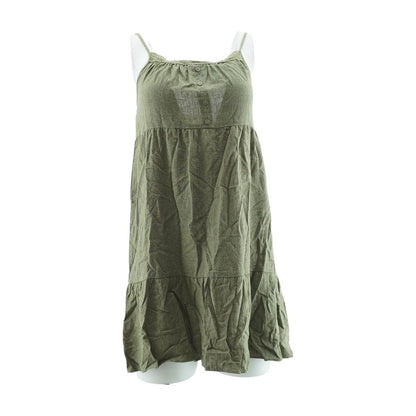 Olive Solid Mini Dress